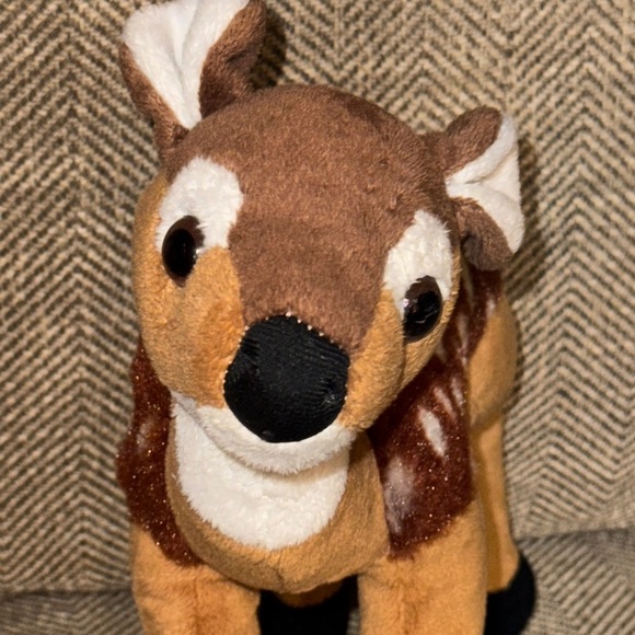 Wild Republic Plush Fawn Deer Stuffed Toy Animal Brown and White - Picture 15 of 15